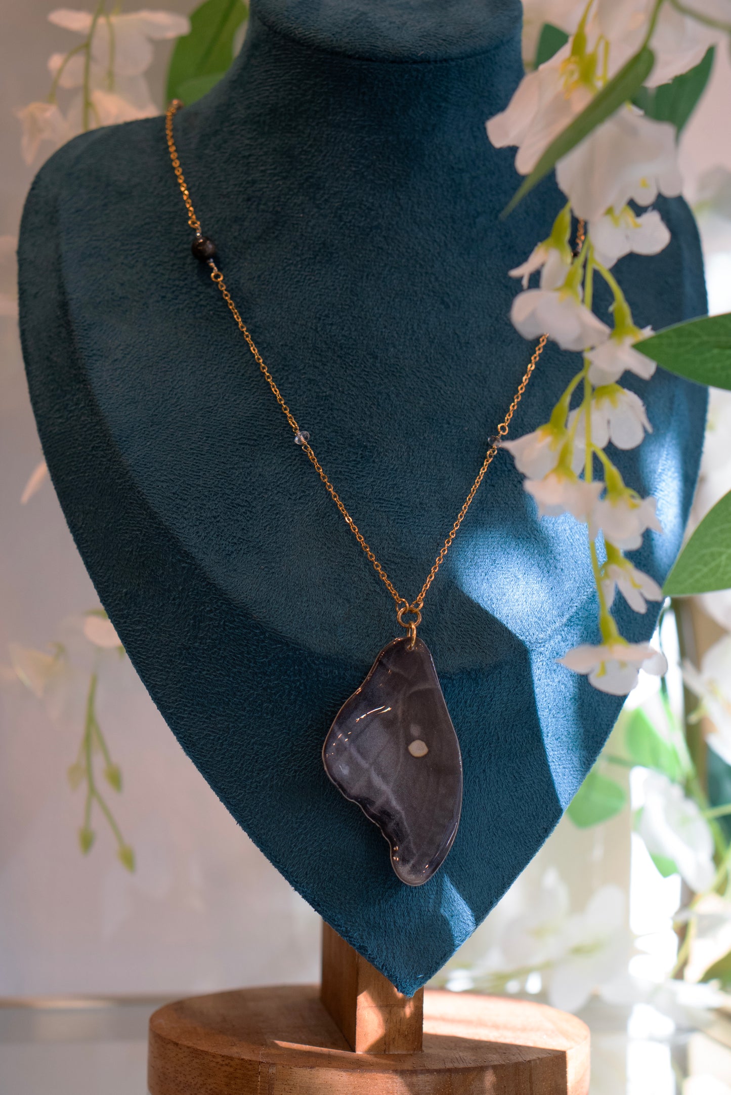 Midnight Moth Necklace