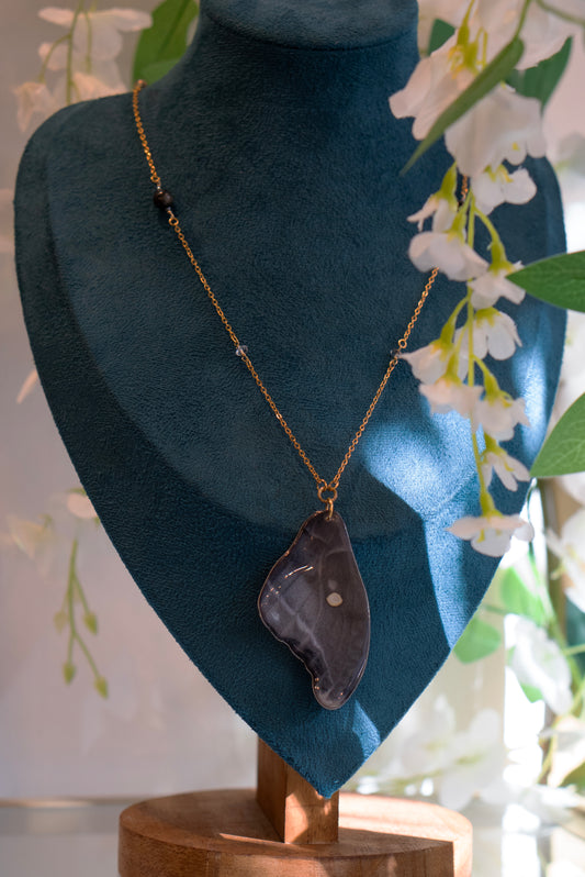 Midnight Moth Necklace