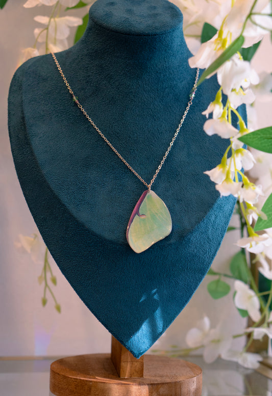Luna Moth Wing Necklace