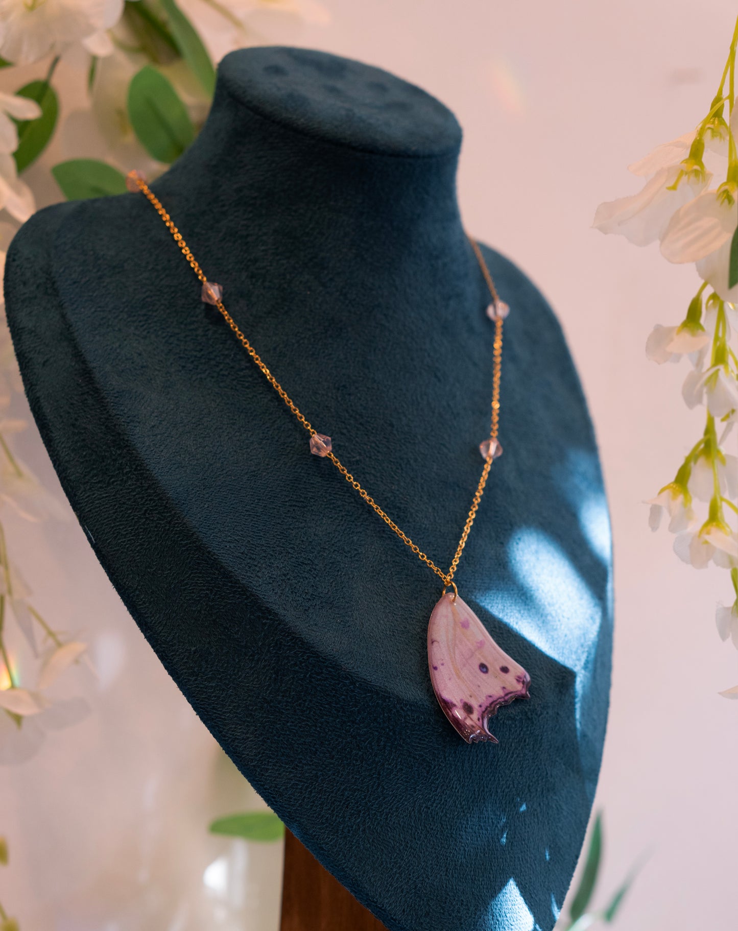 Mother Of Pearl Butterfly Necklace