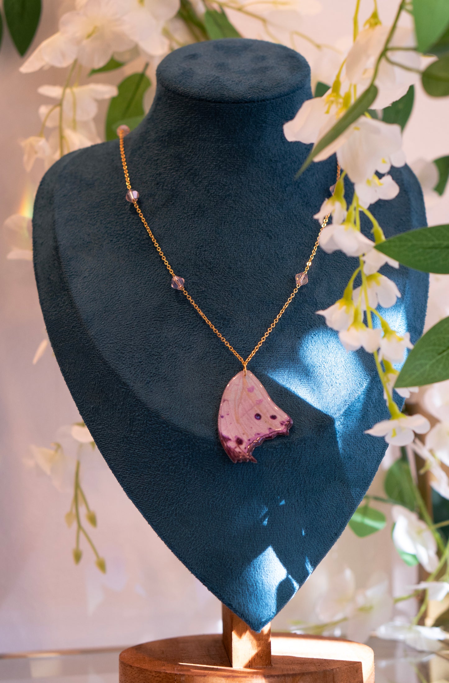 Mother Of Pearl Butterfly Necklace