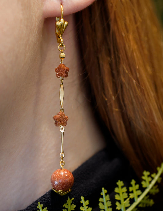 Sunstone Drops Earrings