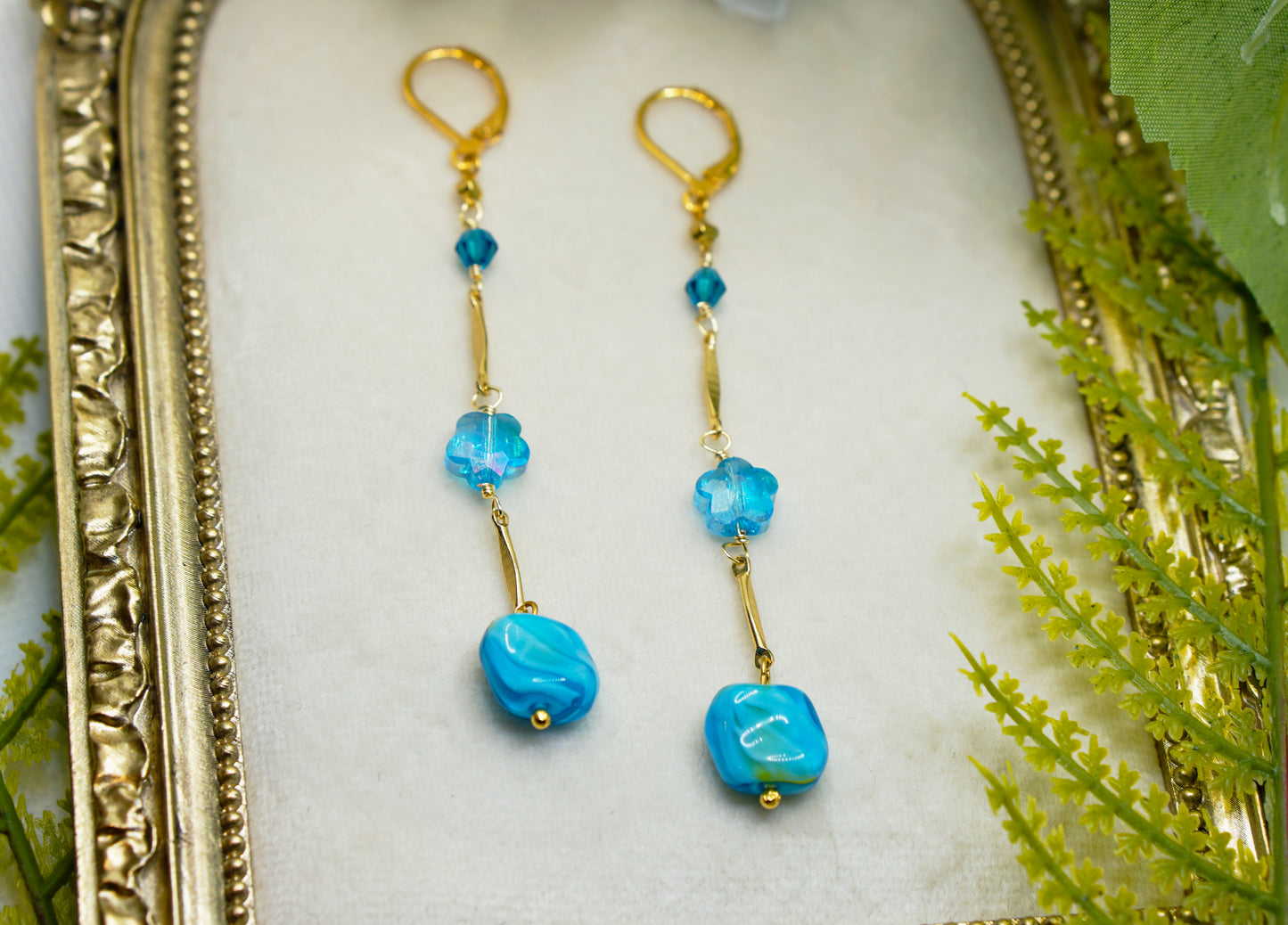 Glass Drops Earrings