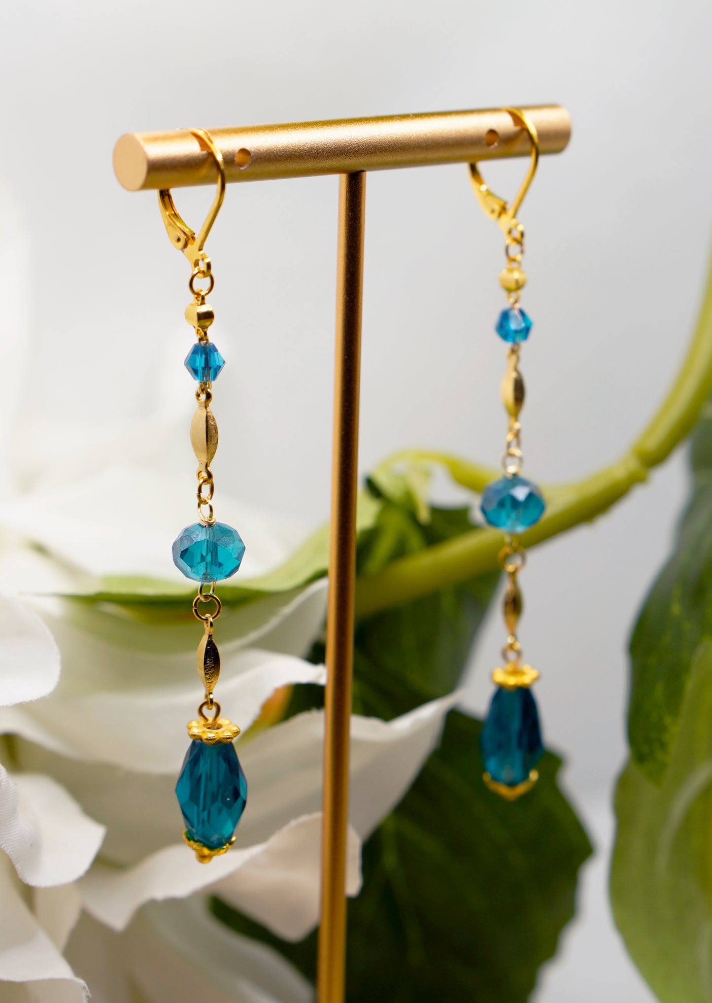 Teal Drops Earrings