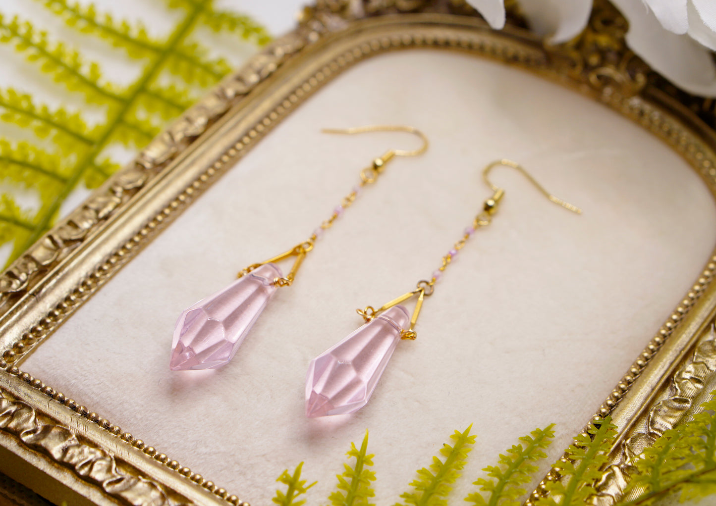 Pink Prism Earrings