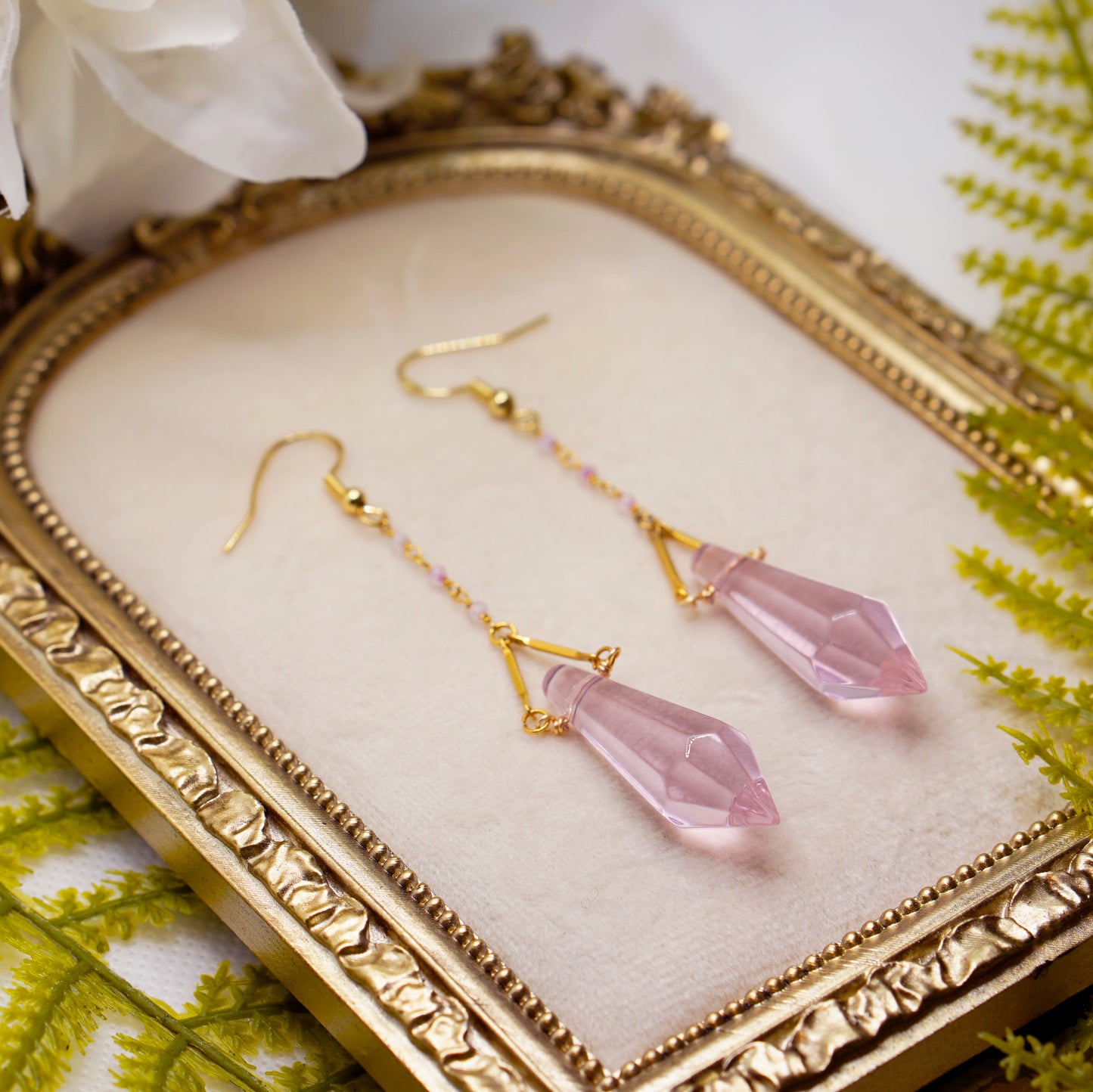 Pink Prism Earrings