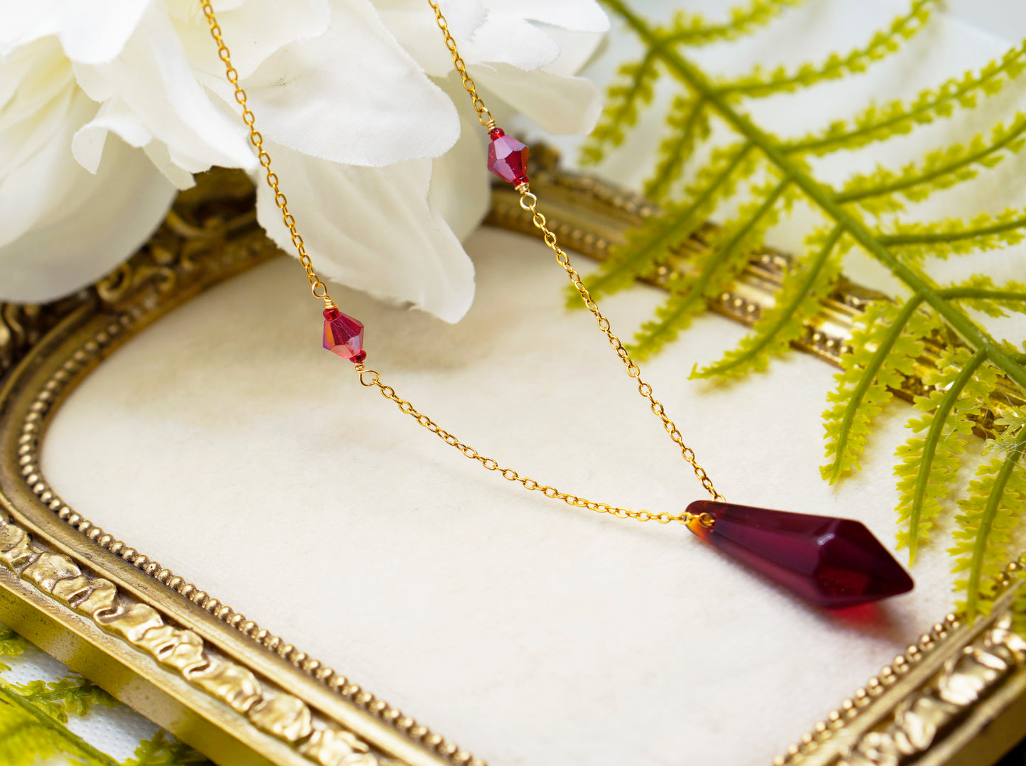 Red Prism Necklace