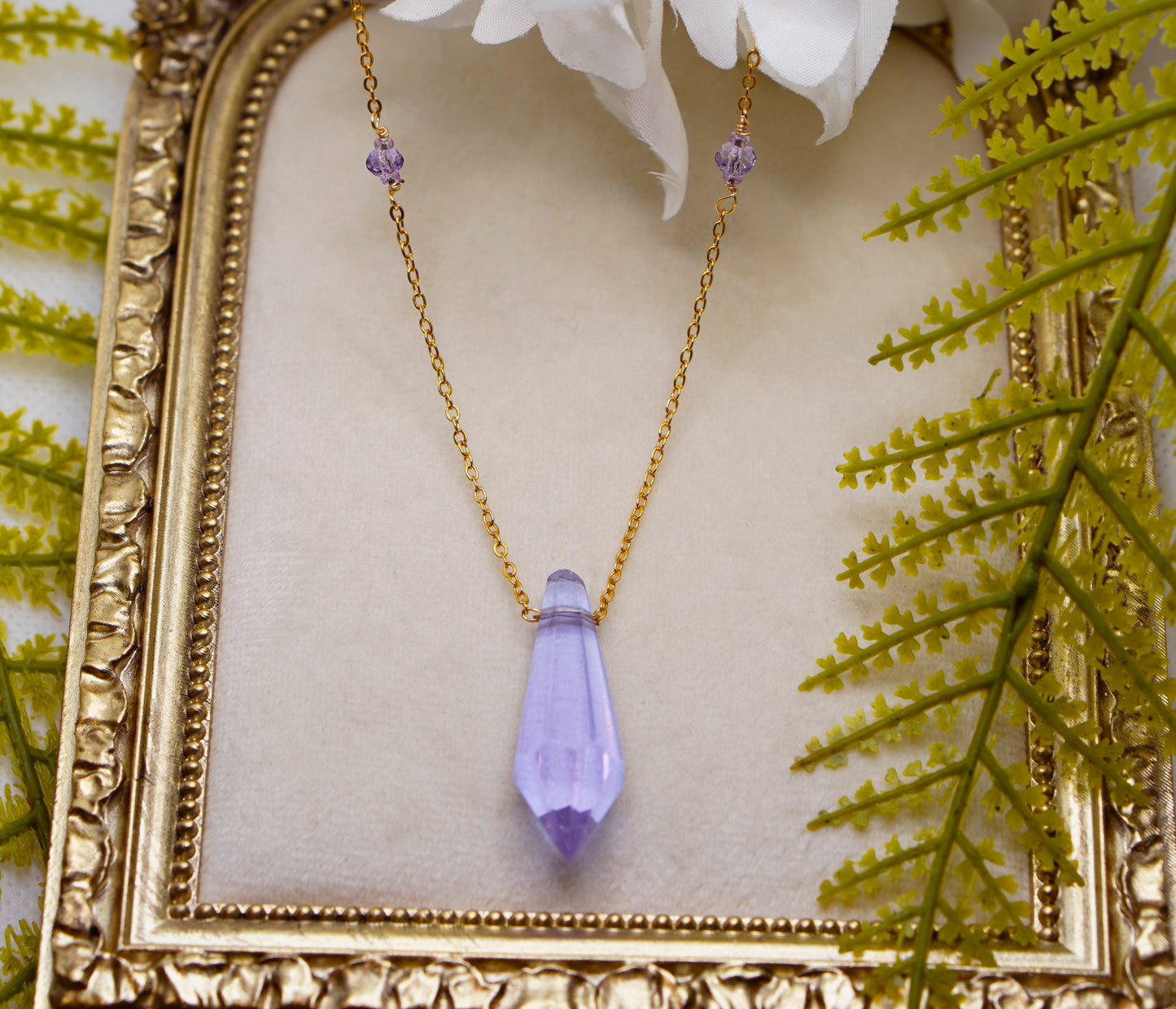 Violet Prism Necklace