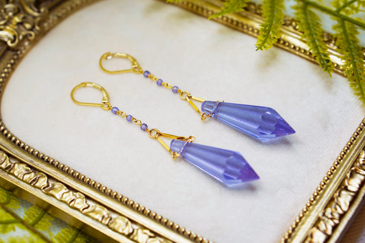 Violet Prism Earrings
