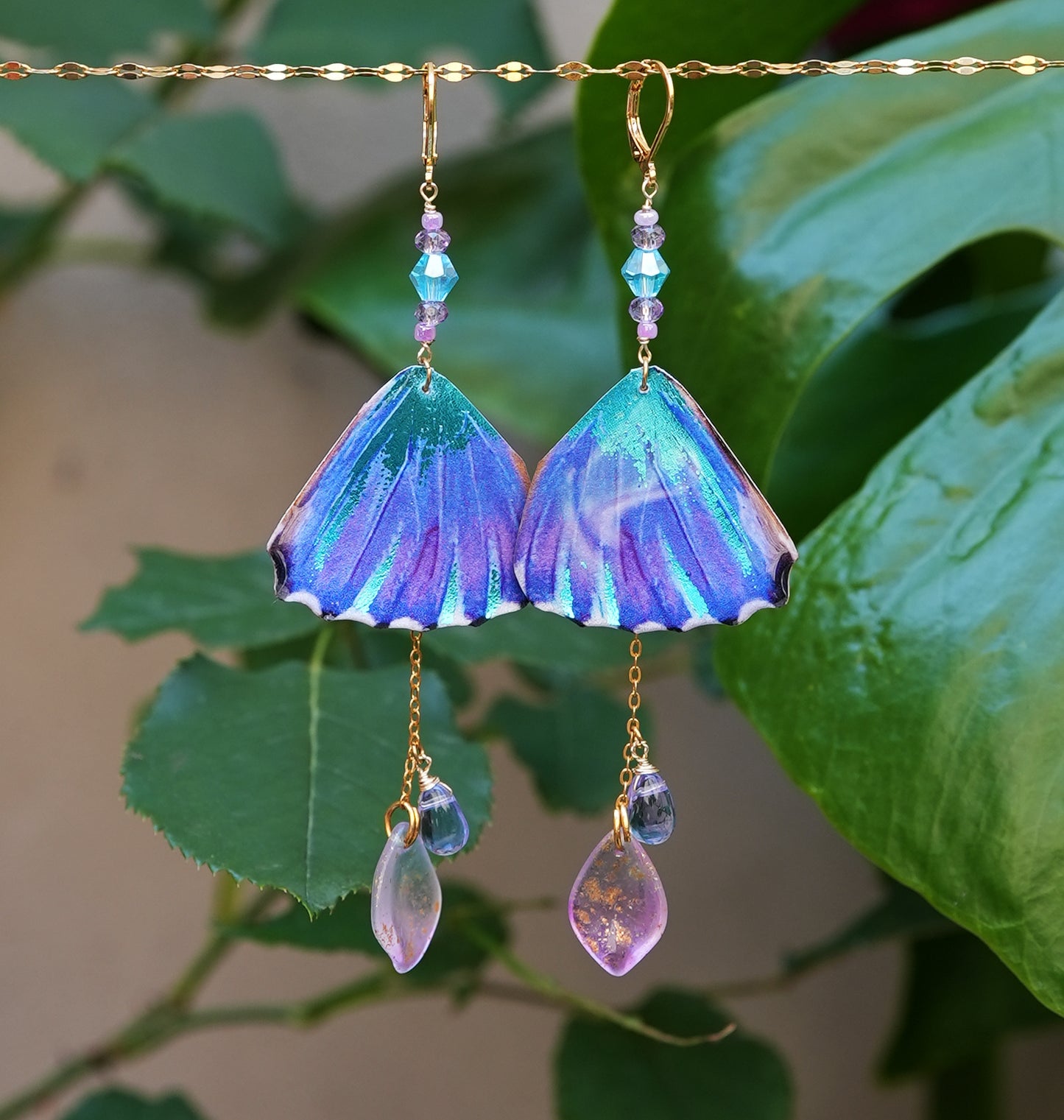 Aurora Morpho Fae Earrings