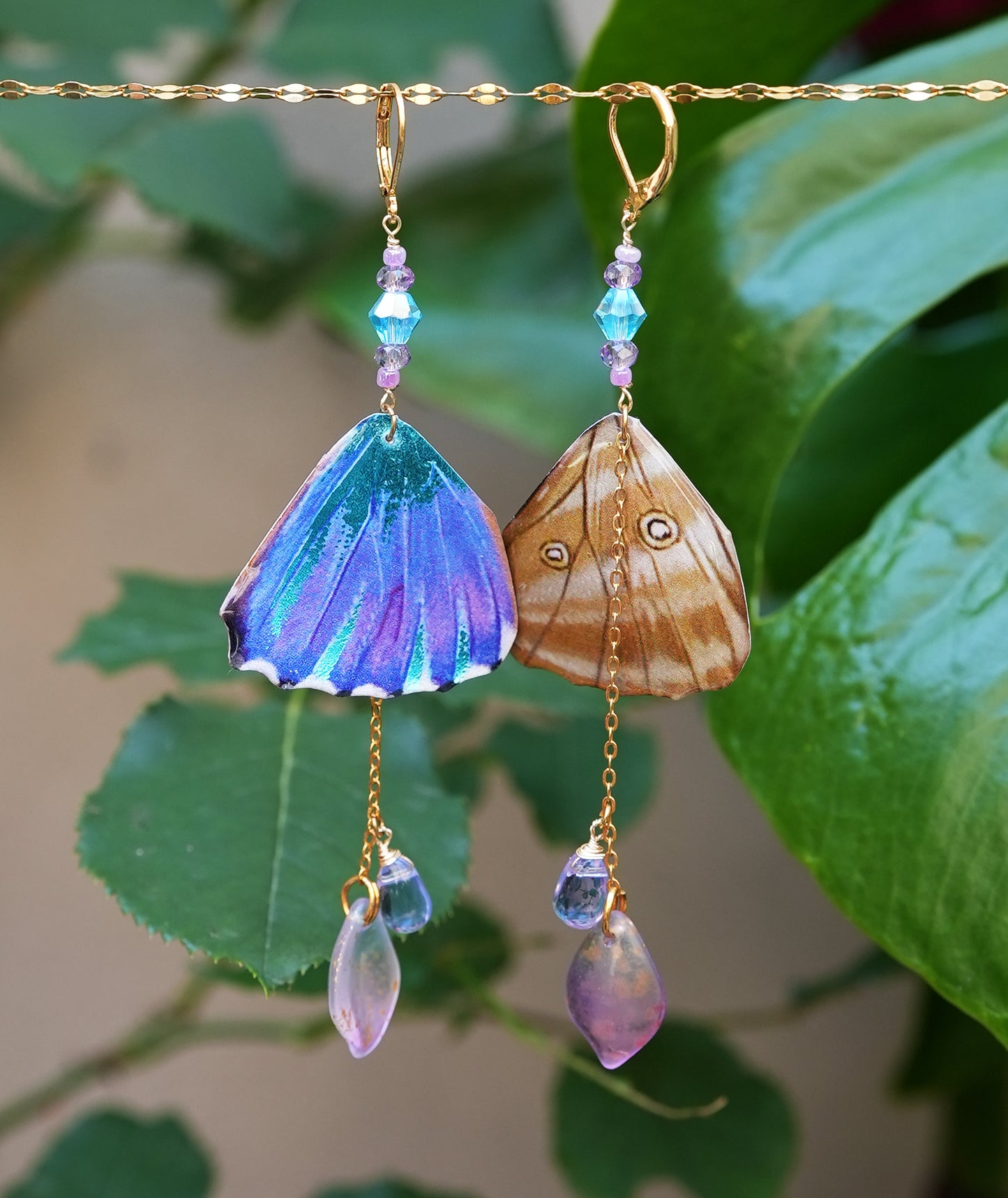Aurora Morpho Fae Earrings