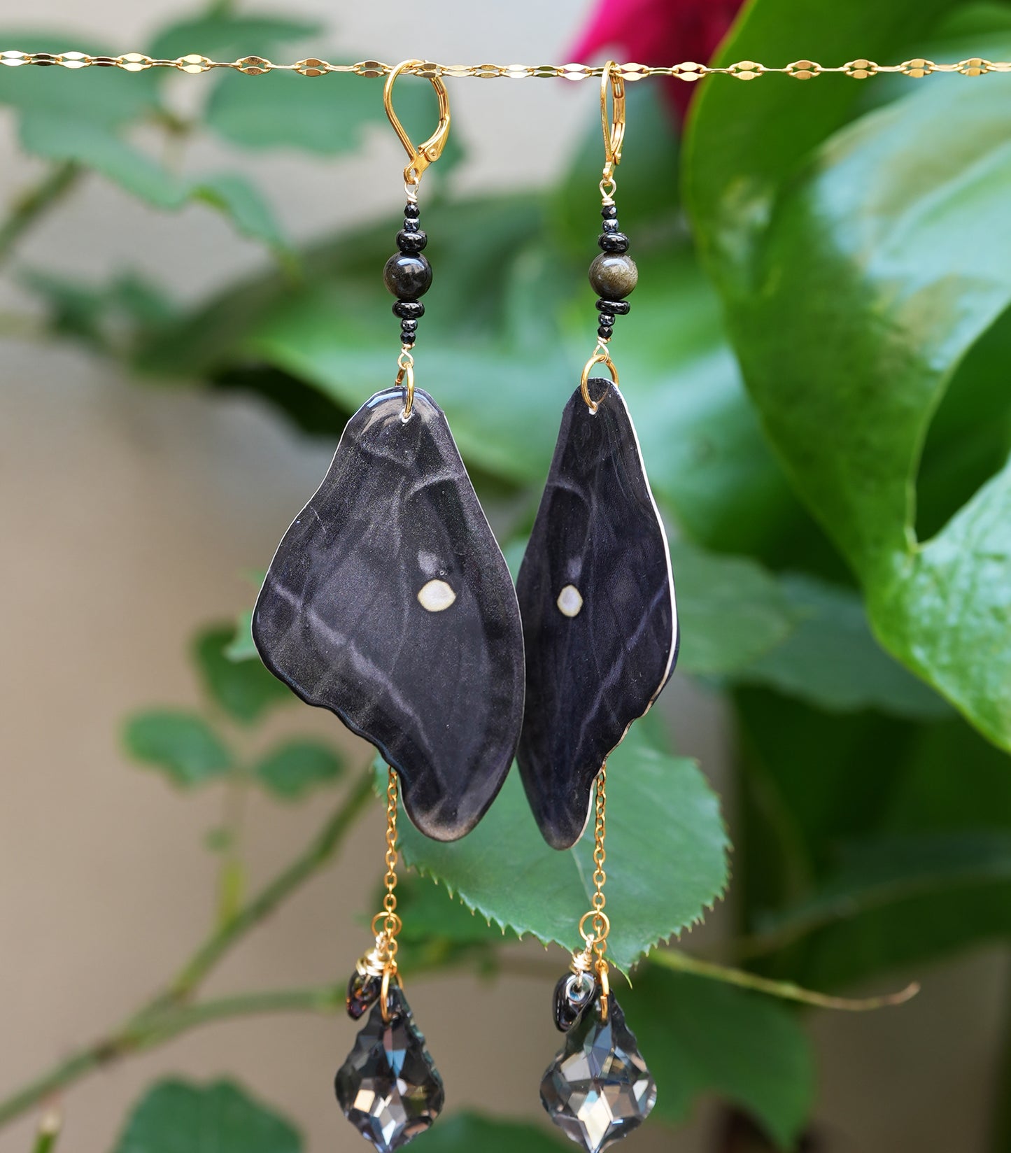 Midnight Moth Fae Earrings
