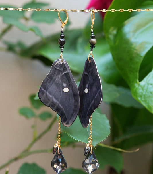 Midnight Moth Fae Earrings