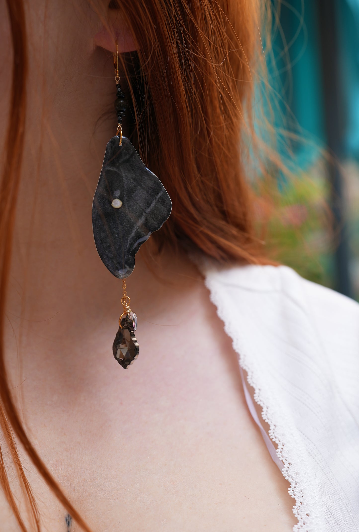 Midnight Moth Fae Earrings