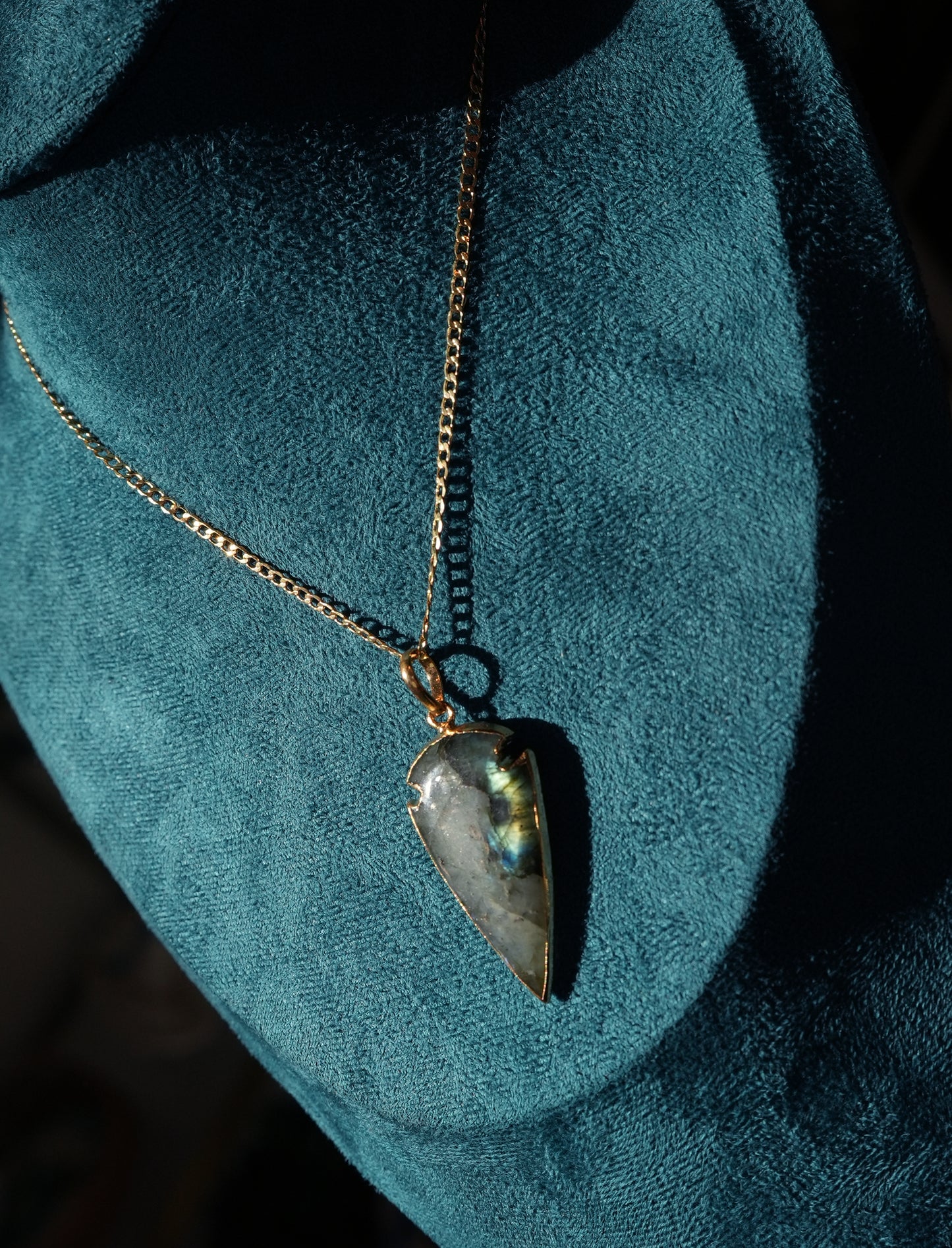 Labradorite Arrow Necklace