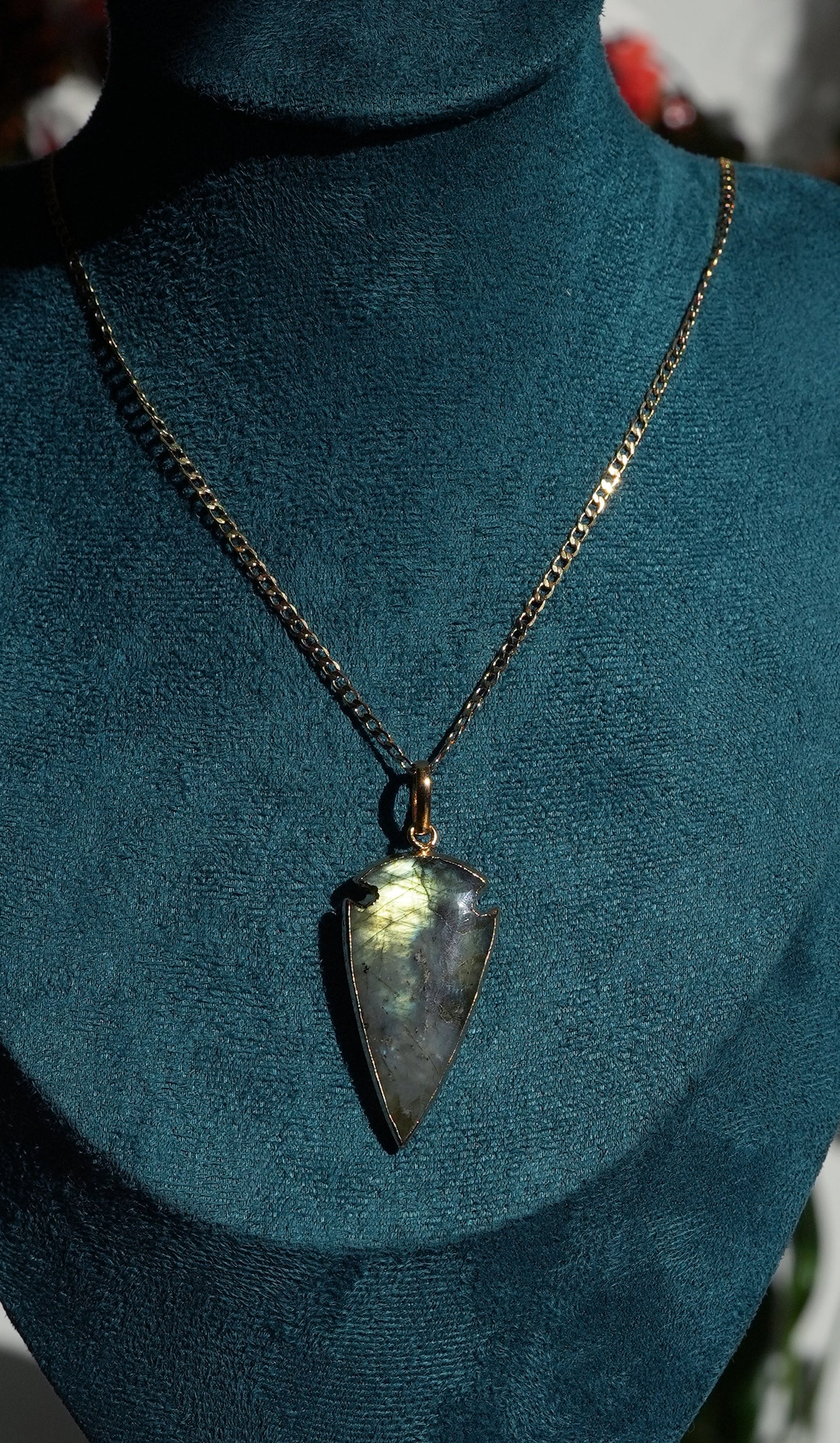 Labradorite Arrow Necklace