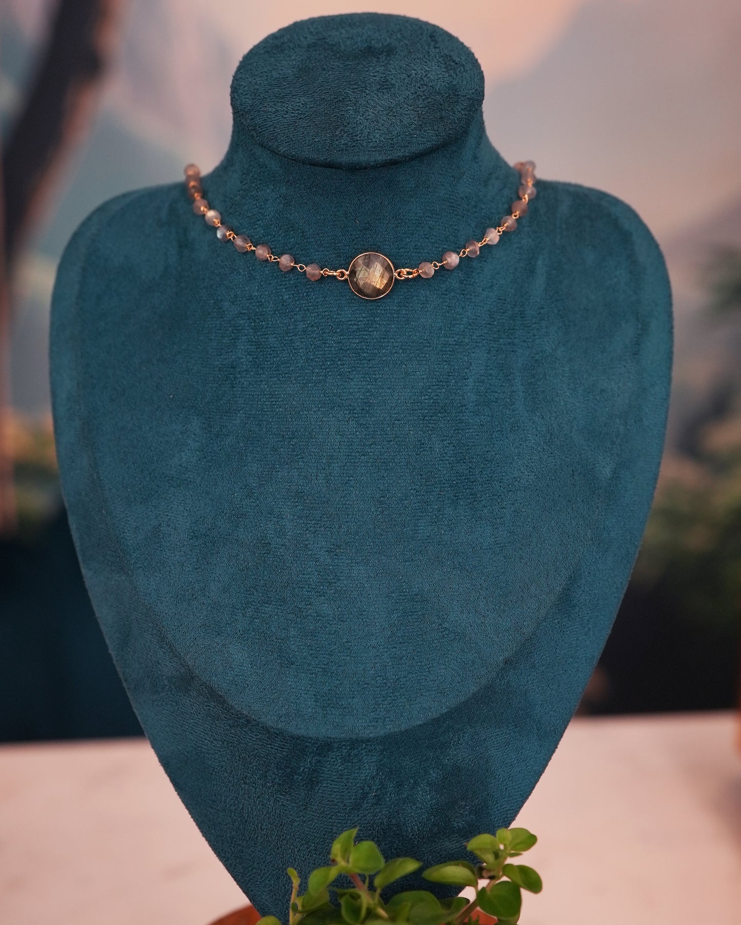 Labradorite Rosary Choker