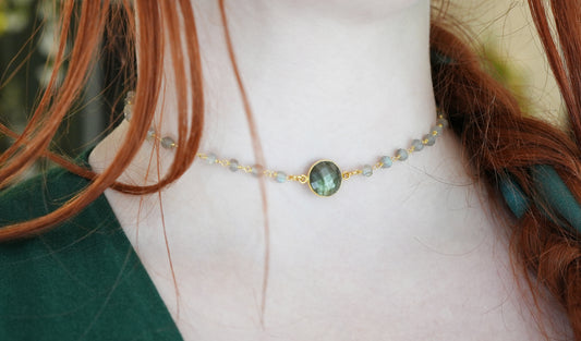 Labradorite Rosary Choker
