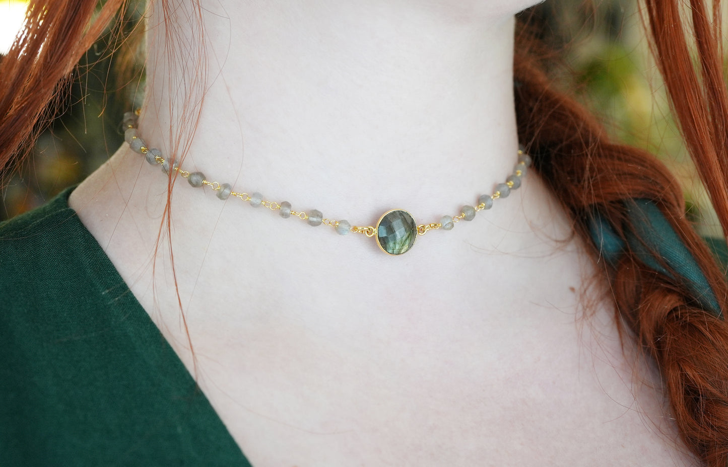 Labradorite Rosary Choker