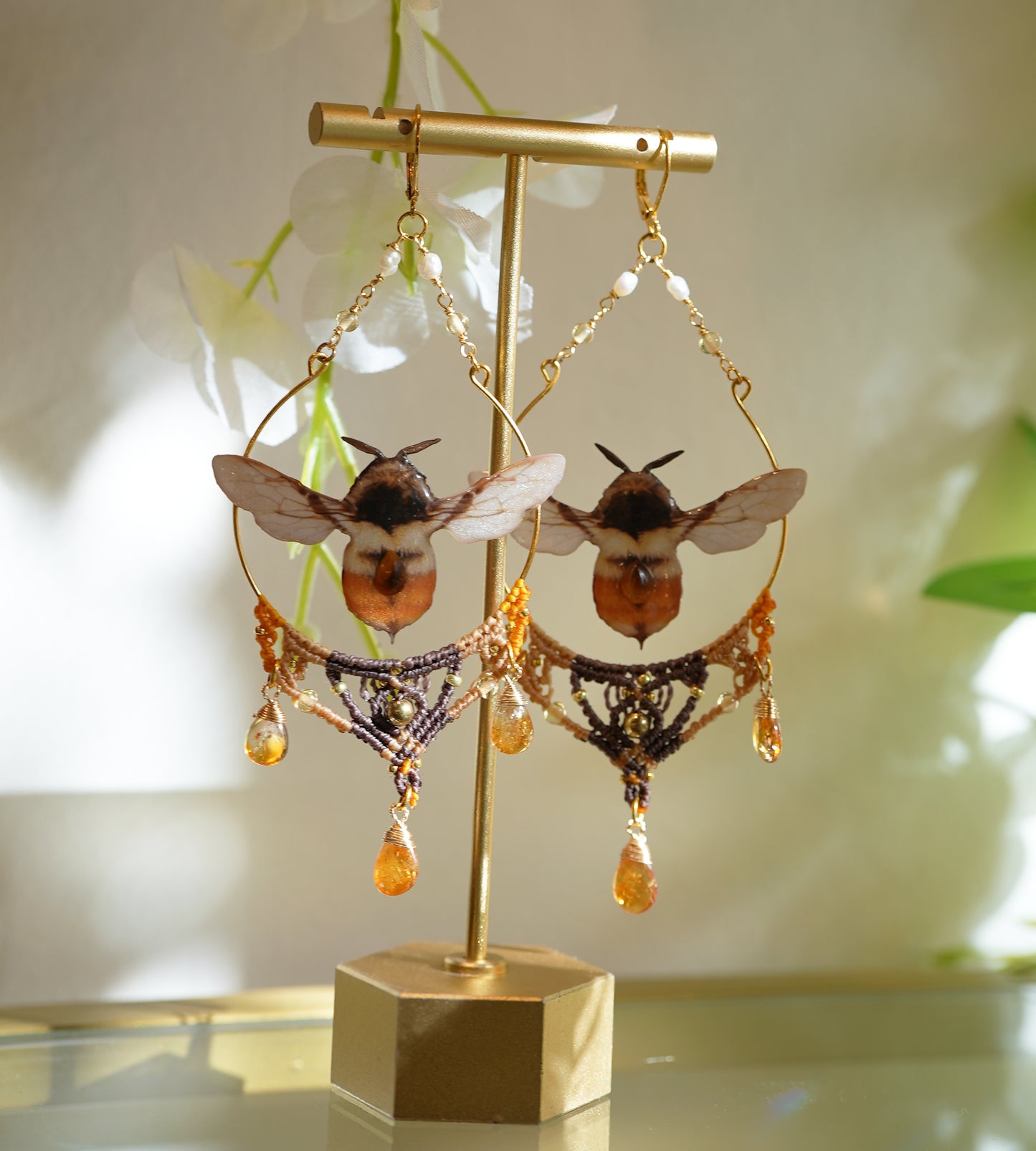 Bumble Bee Earrings