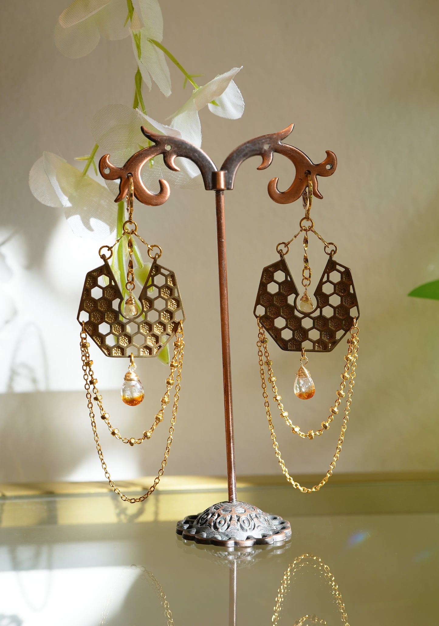 Honey Comb Earrings
