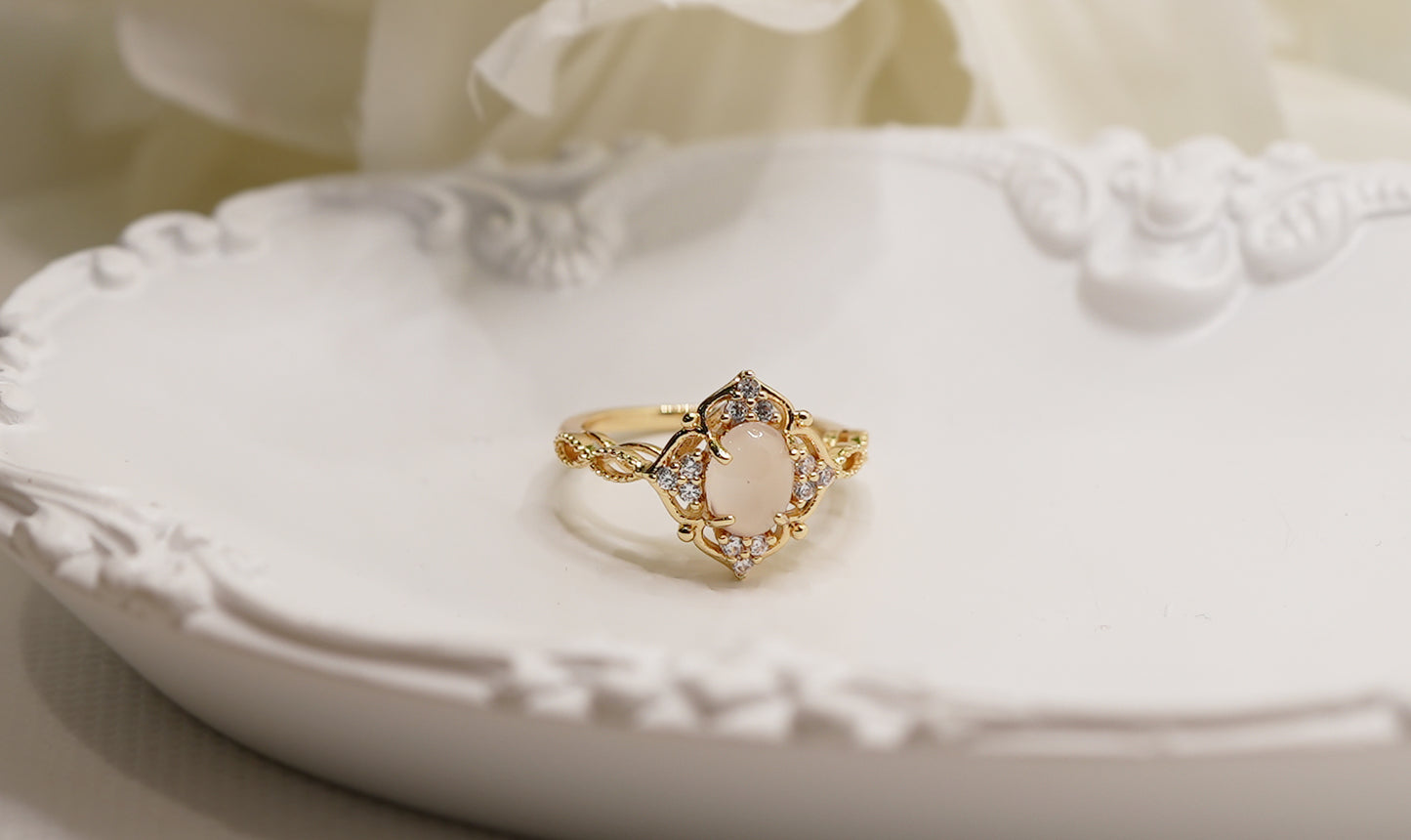 Selene Moonstone Ring