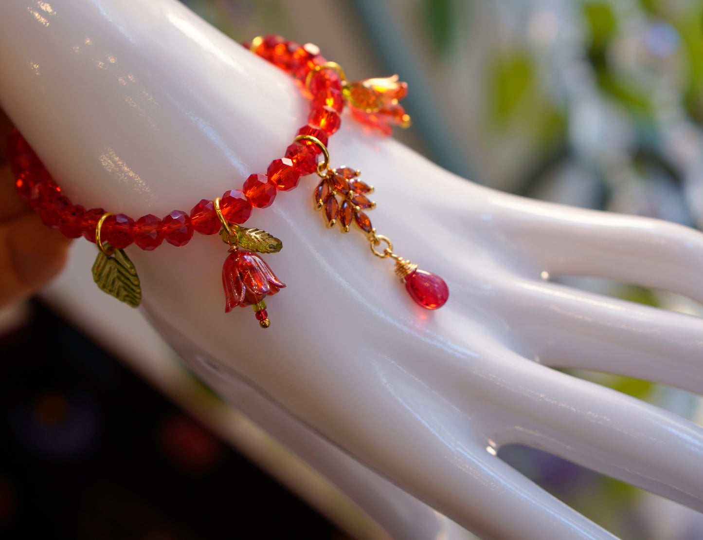 Fae Flowe Bracelet | Red