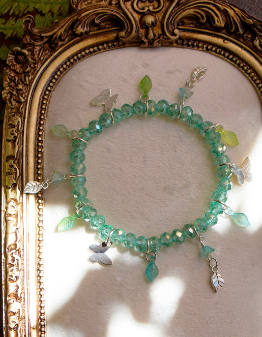 Butterfly Fae Bracelet | Aqua Silver