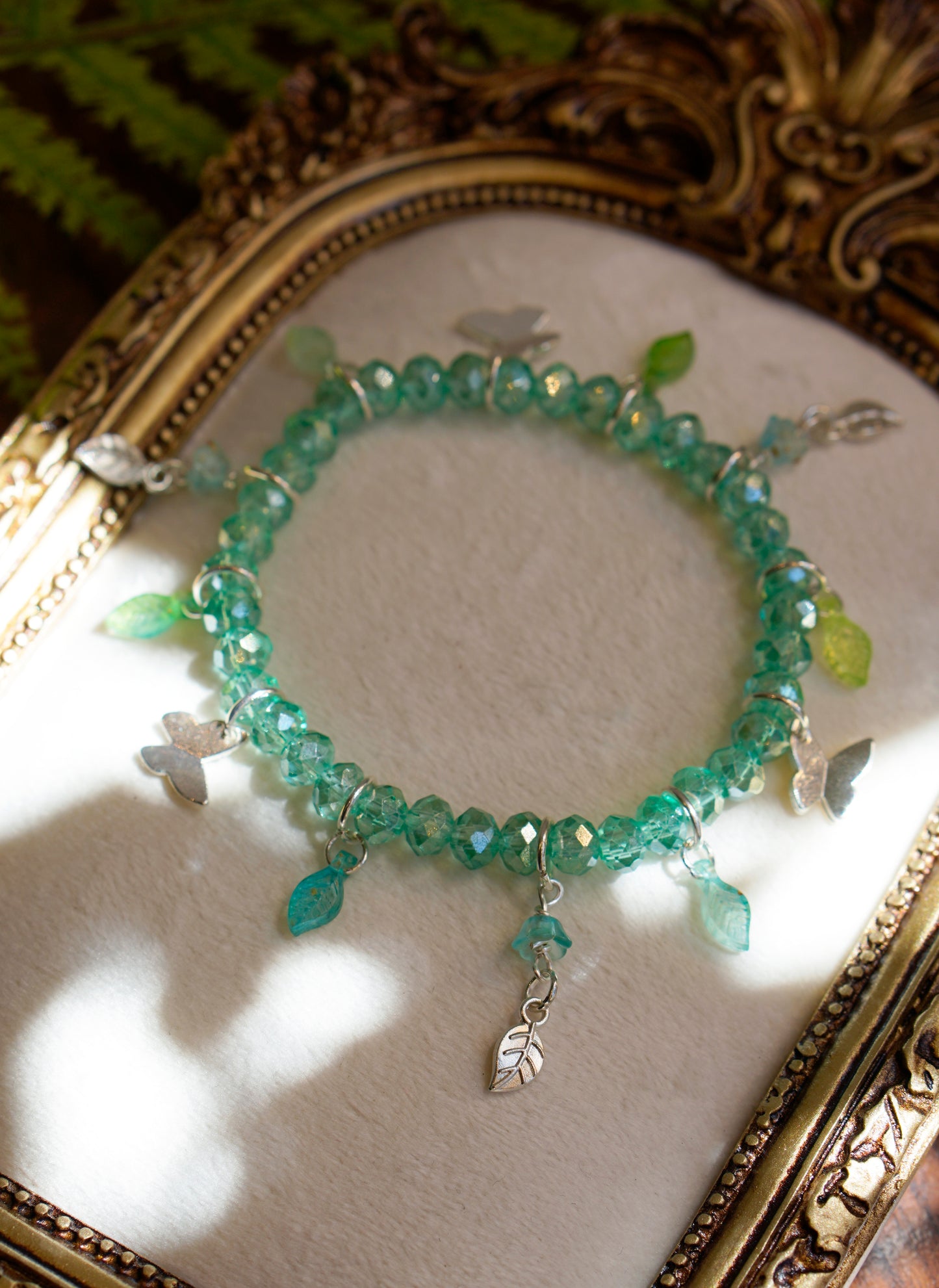 Butterfly Fae Bracelet | Aqua Silver