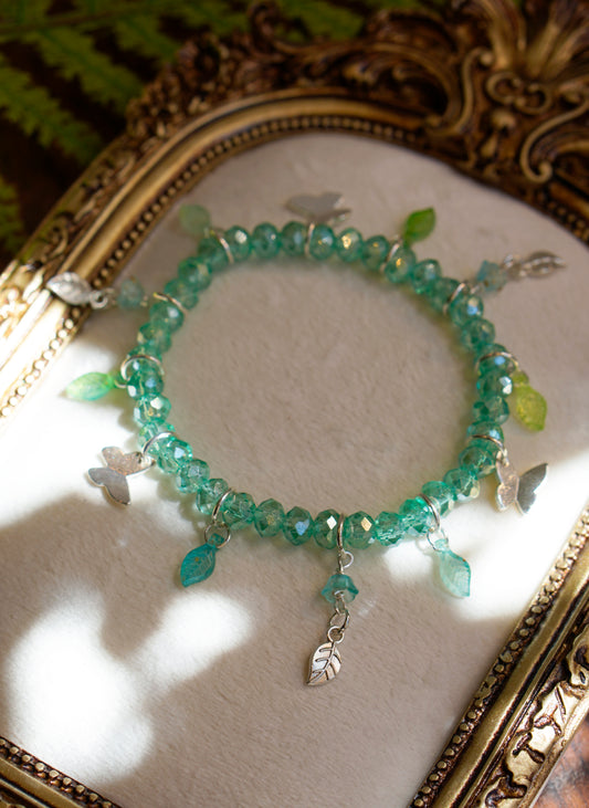 Butterfly Fae Bracelet | Aqua Silver