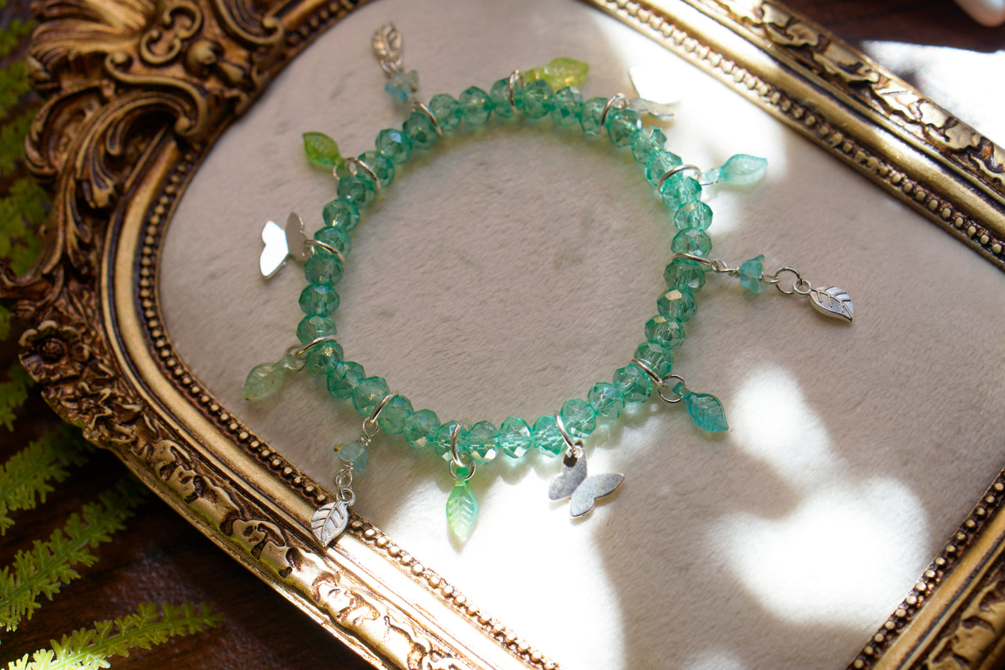 Butterfly Fae Bracelet | Aqua Silver