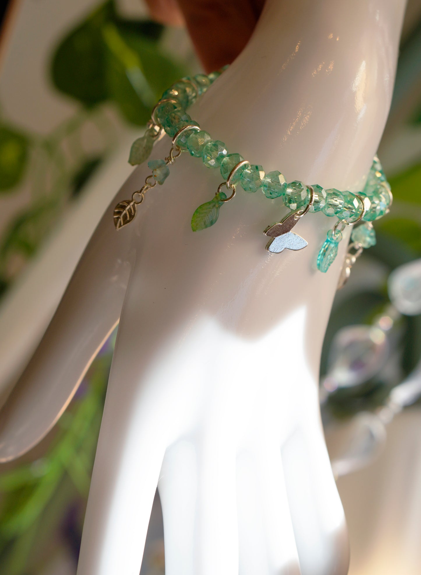 Butterfly Fae Bracelet | Aqua Silver
