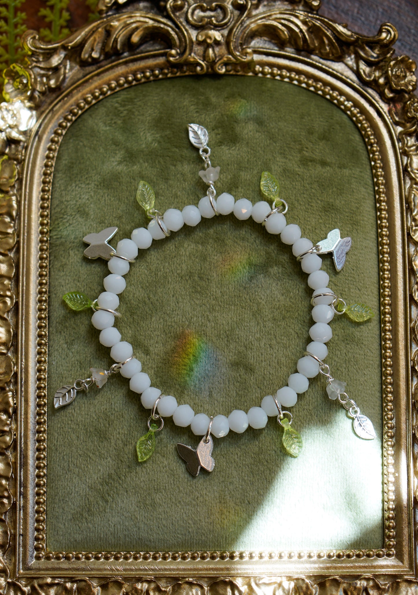 Butterfly Fae Bracelet | White Silver