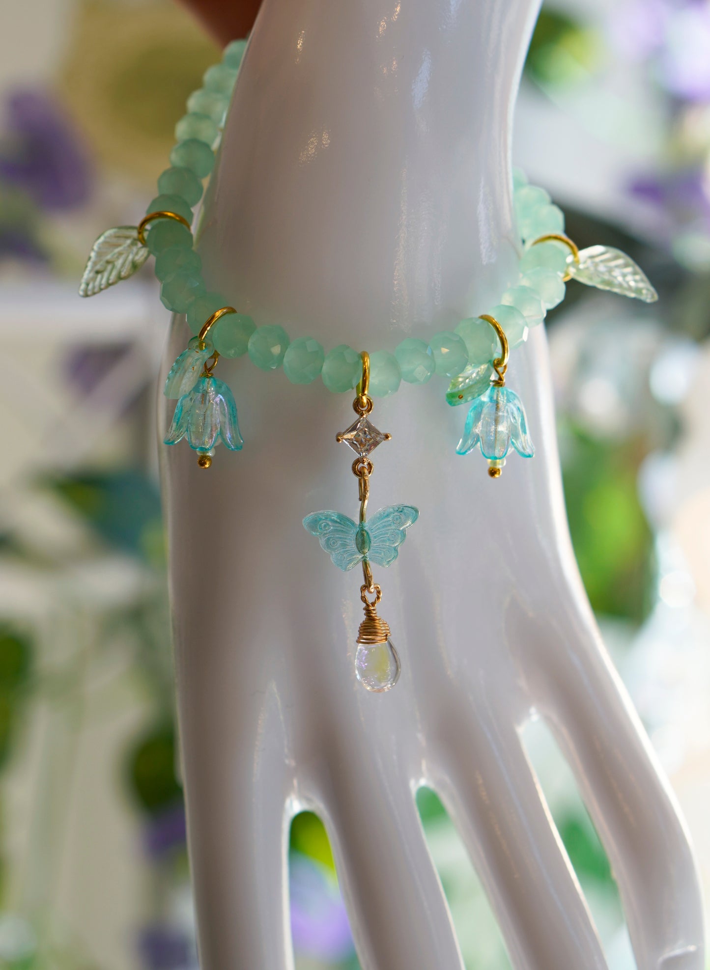Flower Fae Bracelet | Aqua