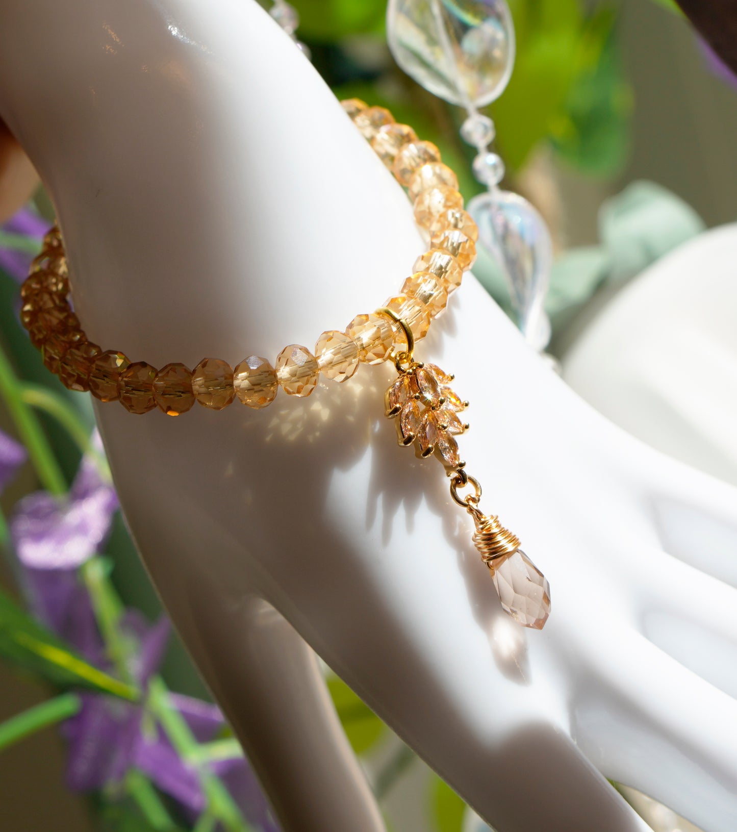 Flower Fae Bracelet | Champagne