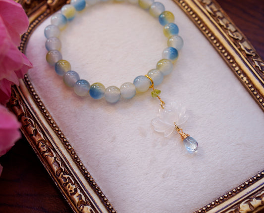 Lotus Fae Bracelet |  Green Blue