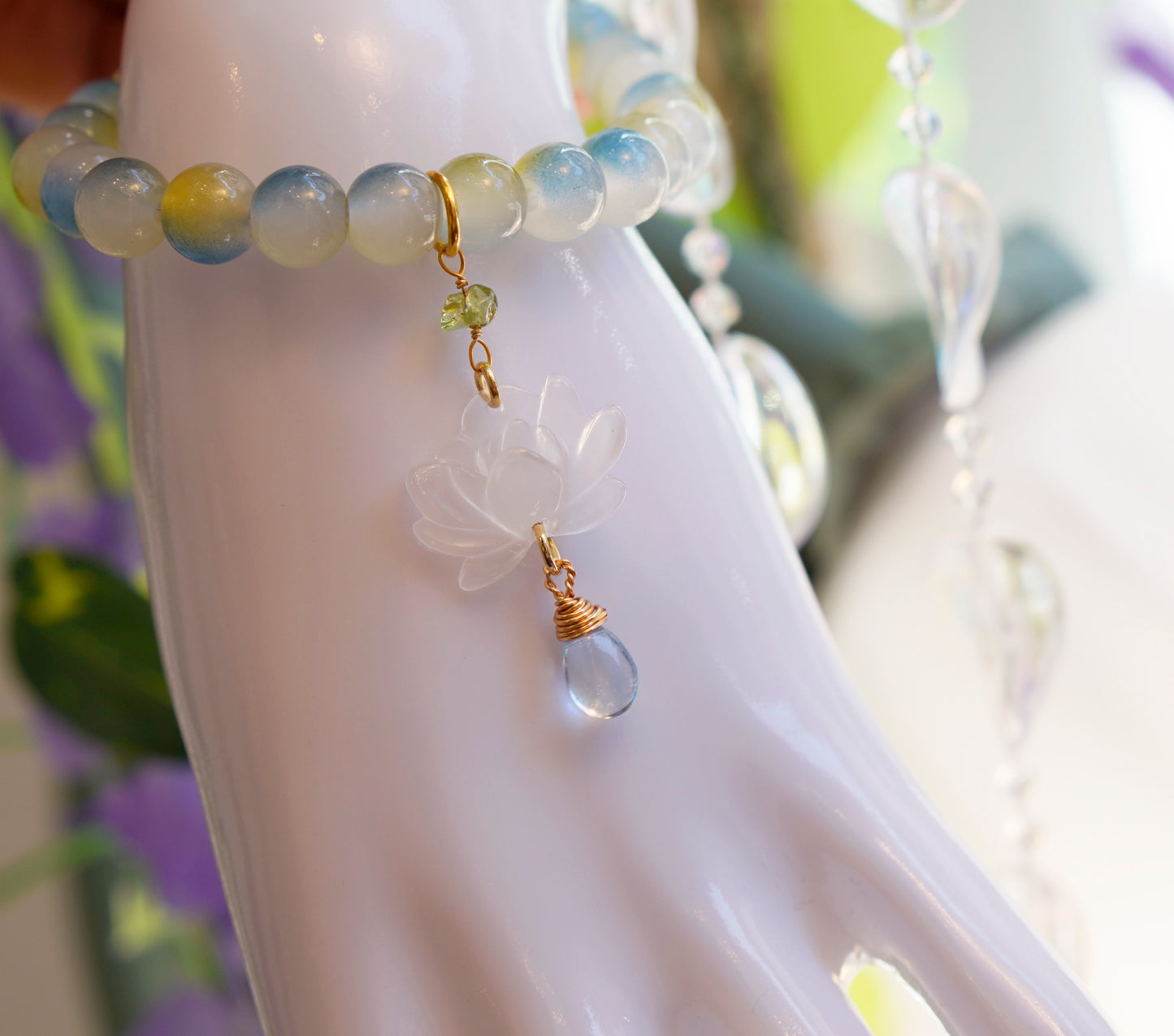 Lotus Fae Bracelet |  Green Blue