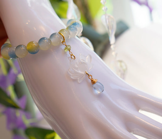 Lotus Fae Bracelet |  Green Blue