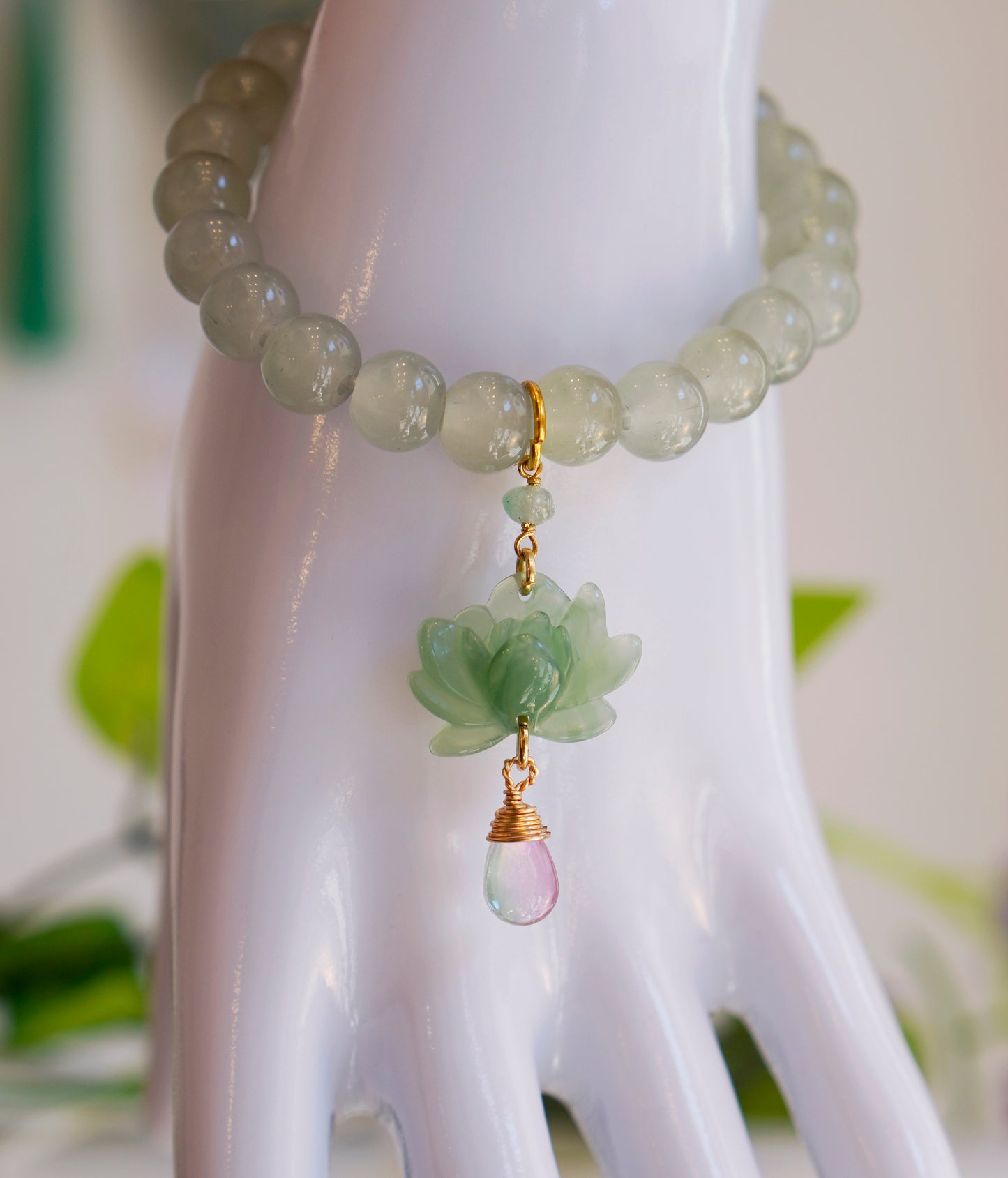 Lotus Fae Bracelet | Jade