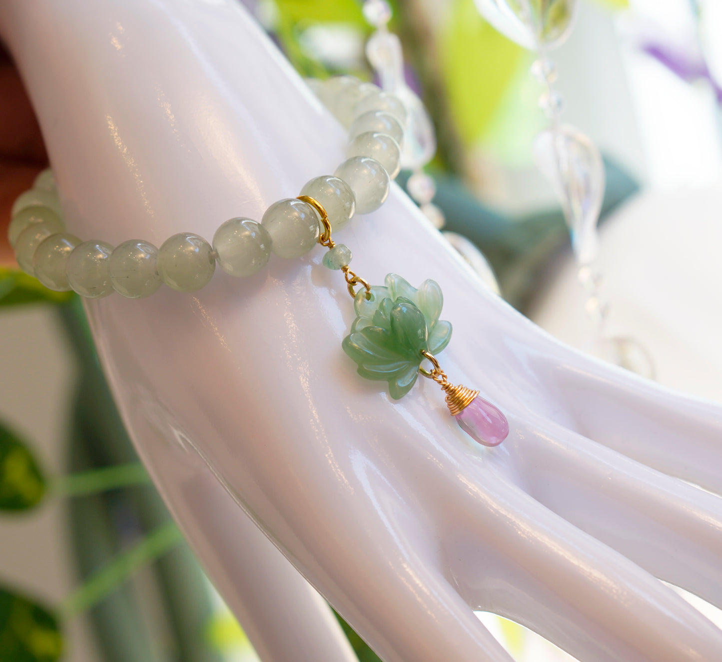 Lotus Fae Bracelet | Jade