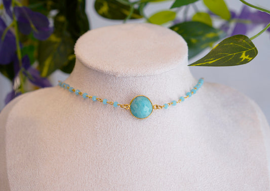 Amazonite  Choker | Rosary