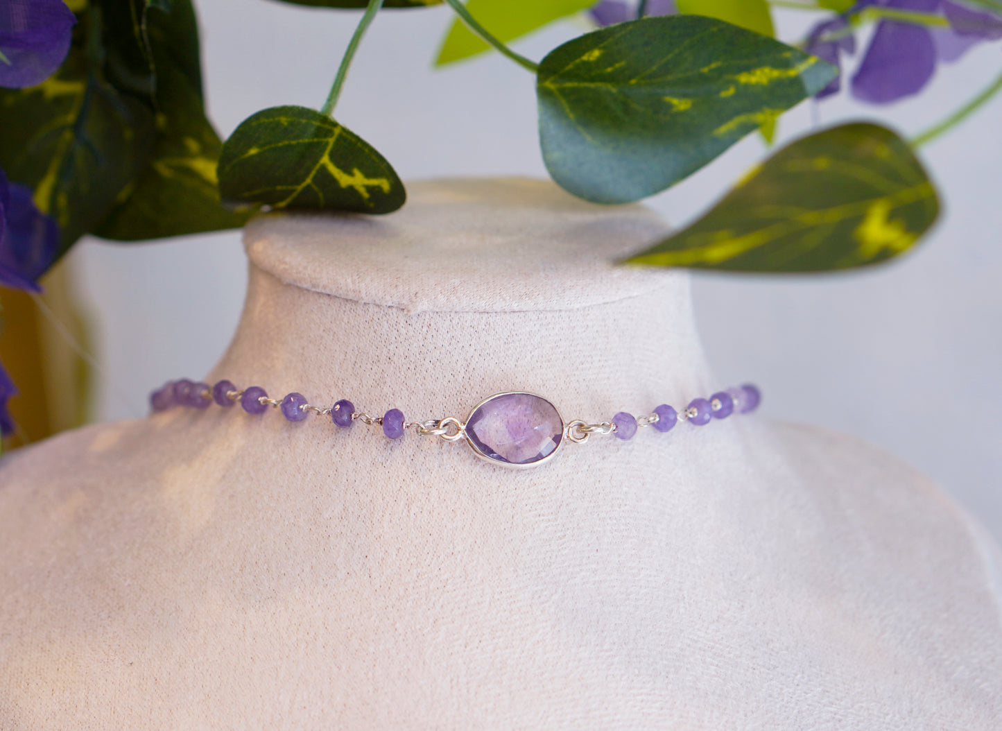 Amethyst  Choker | Rosary
