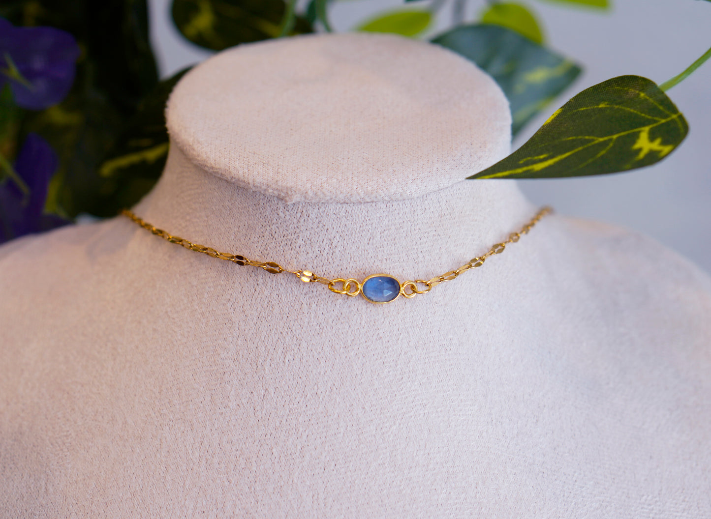 Kyanite & Sapphire  Choker