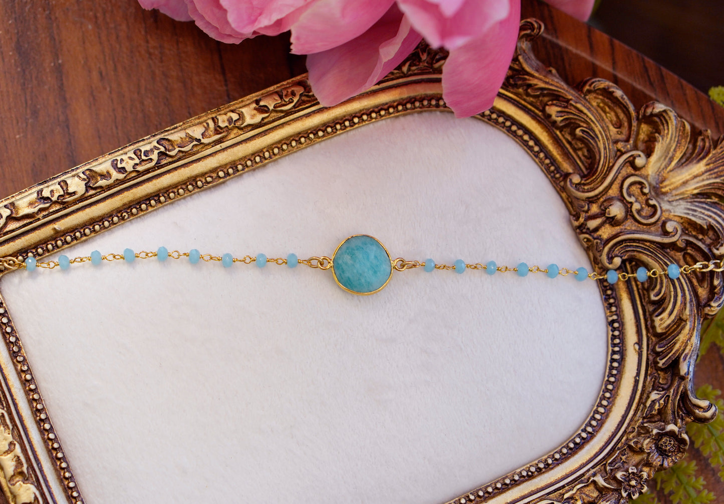 Amazonite  Choker | Rosary