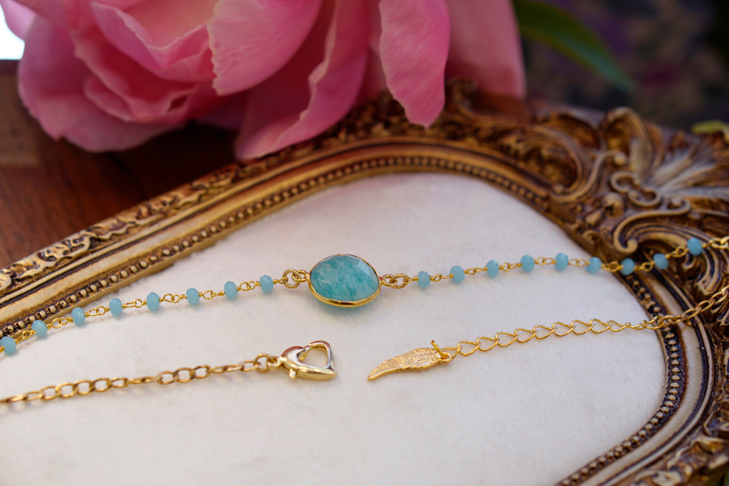 Amazonite  Choker | Rosary