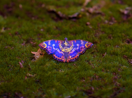 Purple Emperor Butterly Ring