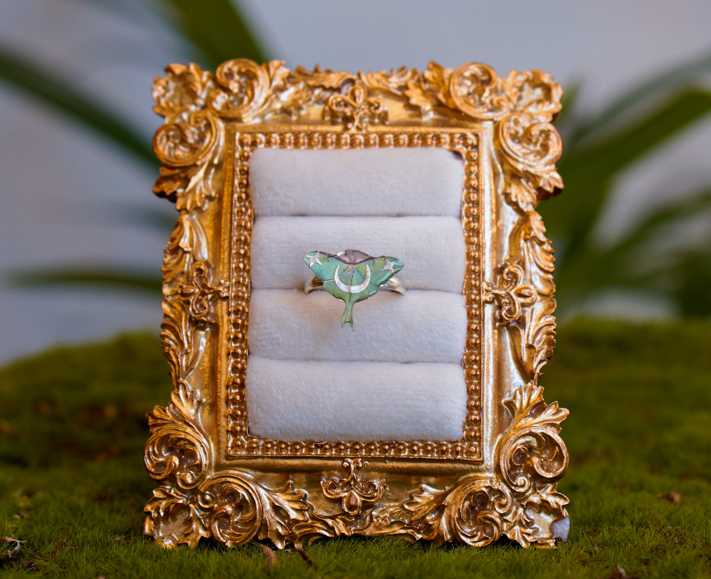 Luna Moth Ring