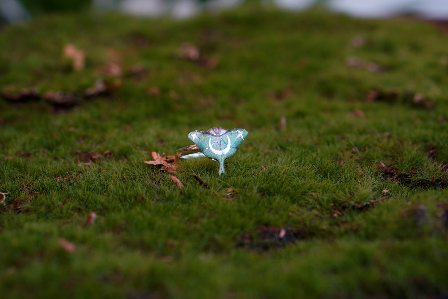 Luna Moth Ring