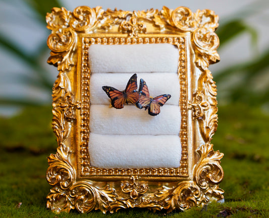 Double Monarch Butterfly Ring