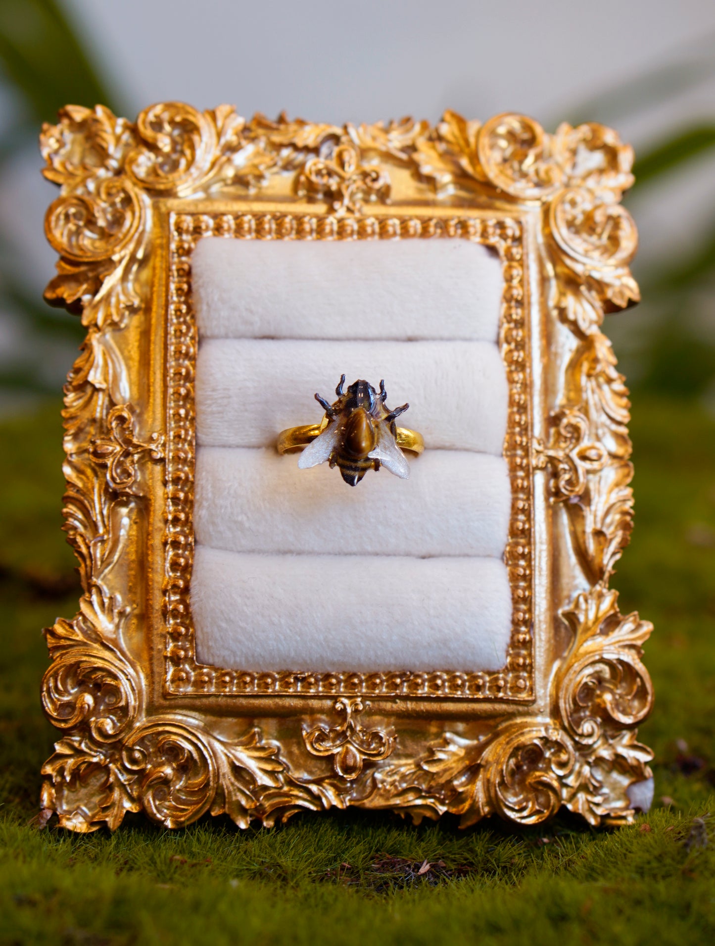 Bee Tigers Eye Ring